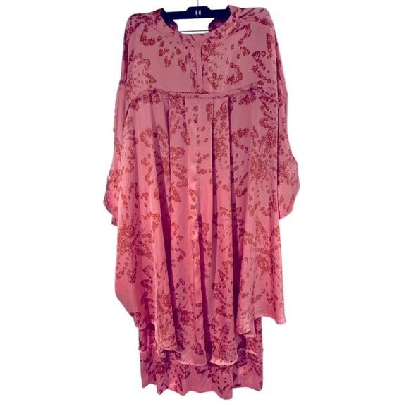 FREE PEOPLE Intimately Goddess Pajama Set Two Piece Floral Oversized Women’s - Picture 4 of 10